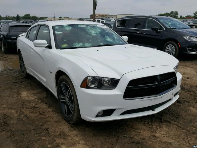 2C3CDXDT5EH156282 - 2014 DODGE CHARGER R/ WHITE photo 1