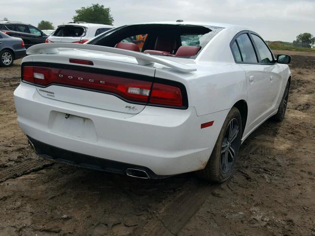 2C3CDXDT5EH156282 - 2014 DODGE CHARGER R/ WHITE photo 4