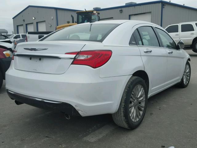 1C3BC2FG5BN610969 - 2011 CHRYSLER 200 LIMITE WHITE photo 4