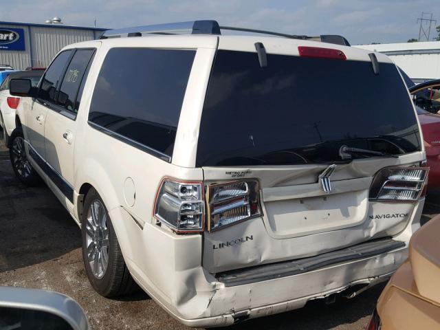 5LMFL28537LJ14430 - 2007 LINCOLN NAVIGATOR Beyaz fotoğraf 3