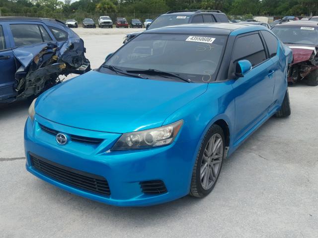 JTKJF5C77B3005053 - 2011 TOYOTA SCION TC TURQUOISE photo 2