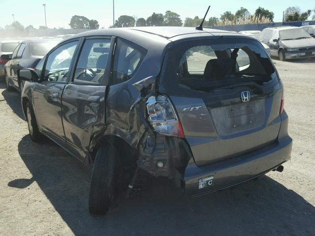 JHMGE8H33DC071760 - 2013 HONDA FIT GRAY photo 3