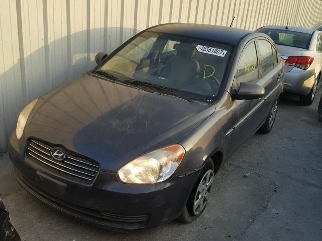 KMHCN46C28U241369 - 2008 HYUNDAI ACCENT GLS SILVER photo 2