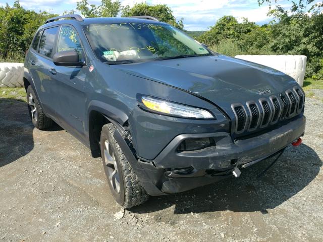 1C4PJMBS3GW179241 - 2016 JEEP CHEROKEE T GRAY photo 1