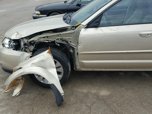 4S4BP66C297314886 - 2009 SUBARU OUTBACK 2. GOLD photo 9