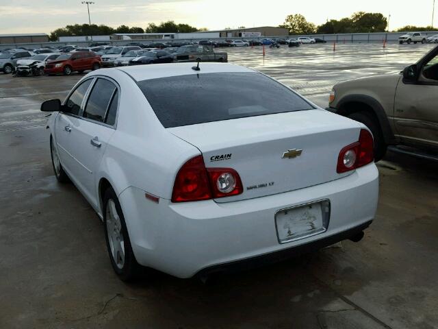 1G1ZD5E77AF138950 - 2010 CHEVROLET MALIBU WHITE photo 3