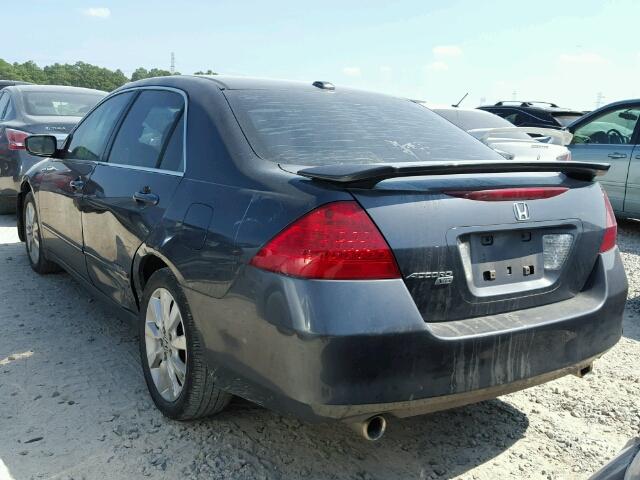 1HGCM66527A070791 - 2007 HONDA ACCORD EX BLUE photo 3