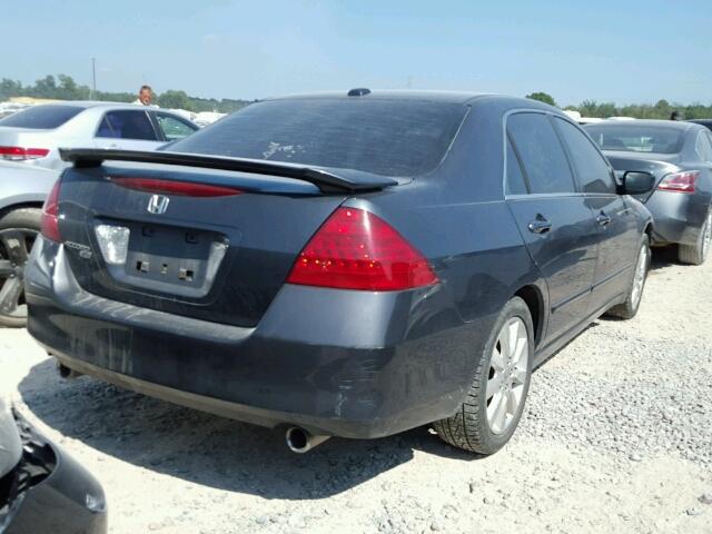 1HGCM66527A070791 - 2007 HONDA ACCORD EX BLUE photo 4