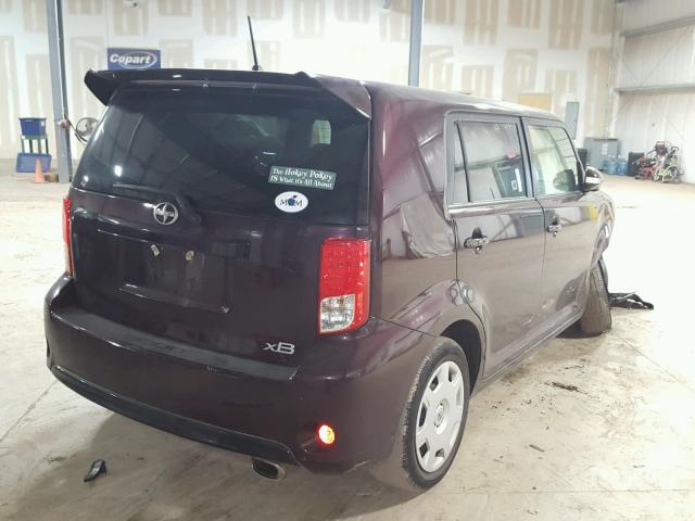 JTLZE4FE9EJ056723 - 2014 TOYOTA SCION XB BURGUNDY photo 4