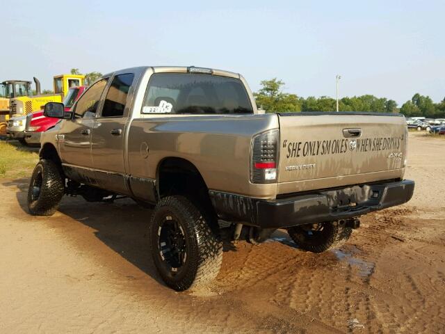 3D7KS28AX8G185702 - 2008 DODGE RAM 2500 S GOLD photo 3
