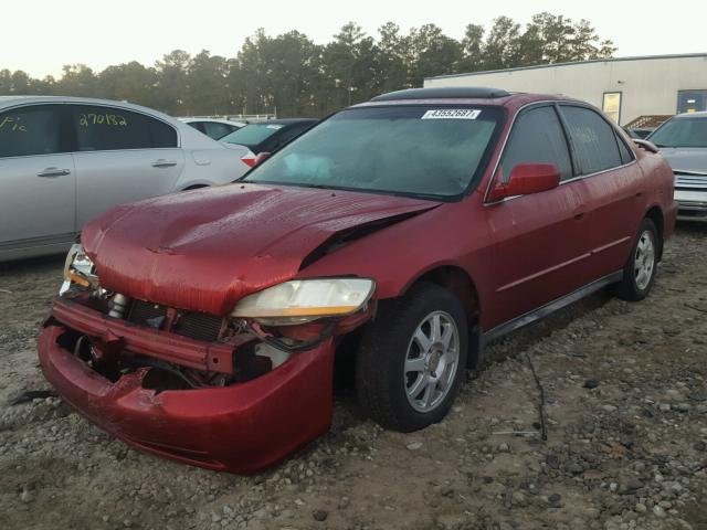 JHMCG56742C032945 - 2002 HONDA ACCORD RED photo 2