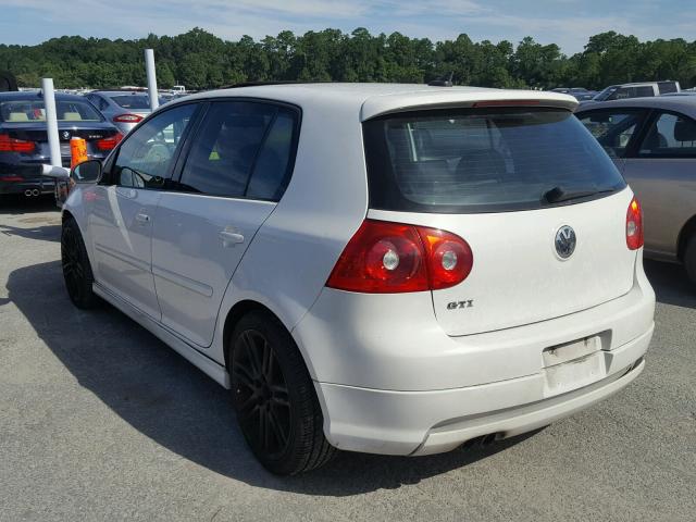 WVWHV71K78W212285 - 2008 VOLKSWAGEN GTI WHITE photo 3