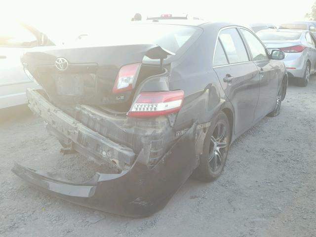 4T4BF3EKXAR018133 - 2010 TOYOTA CAMRY BASE BLACK photo 4