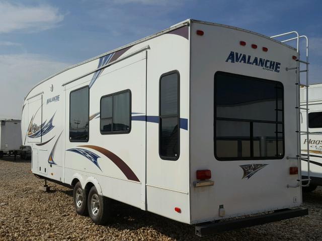 4YDF29027CE760246 - 2012 KEYSTONE AVALANCHE TAN photo 3