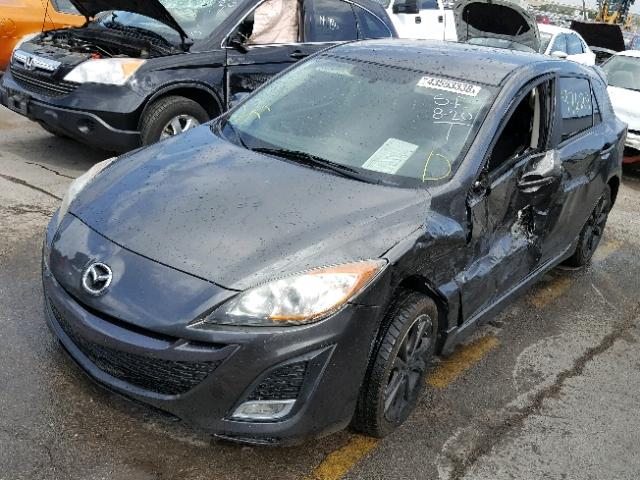 JM1BL1K53B1448437 - 2011 MAZDA 3 S GRAY photo 2