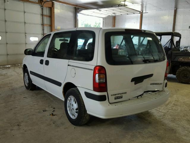 1GNDU23E11D262331 - 2001 CHEVROLET VENTURE EC WHITE photo 3