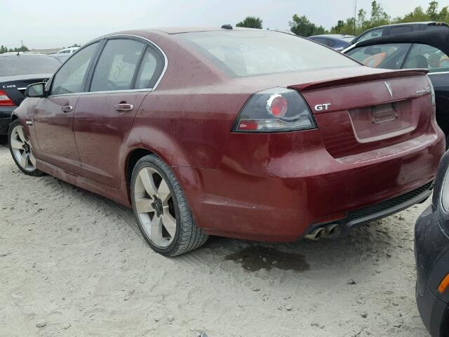 6G2EC57Y89L176917 - 2009 PONTIAC G8 GT RED photo 3