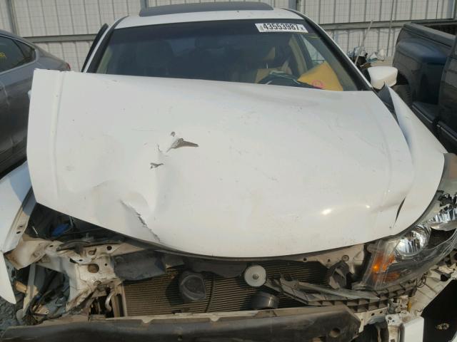 1HGCP26898A096123 - 2008 HONDA ACCORD EXL WHITE photo 7