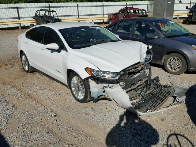 3FA6P0UU4ER233587 - 2014 FORD FUSION WHITE photo 1