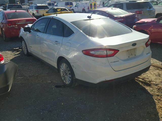 3FA6P0UU4ER233587 - 2014 FORD FUSION WHITE photo 3