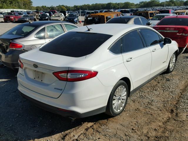 3FA6P0UU4ER233587 - 2014 FORD FUSION WHITE photo 4