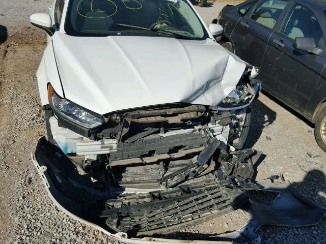 3FA6P0UU4ER233587 - 2014 FORD FUSION WHITE photo 9