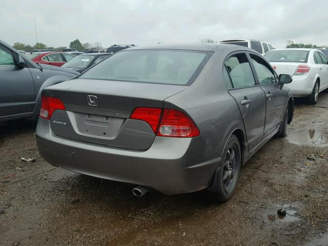 1HGFA16568L006073 - 2008 HONDA CIVIC GRAY photo 4