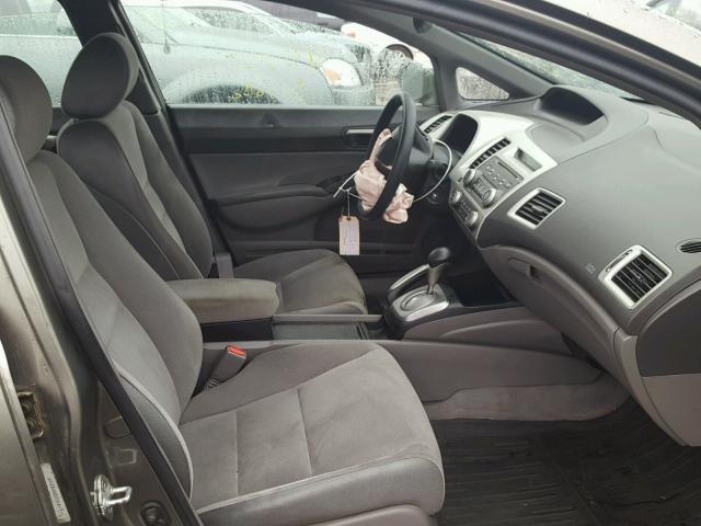 1HGFA16568L006073 - 2008 HONDA CIVIC GRAY photo 5