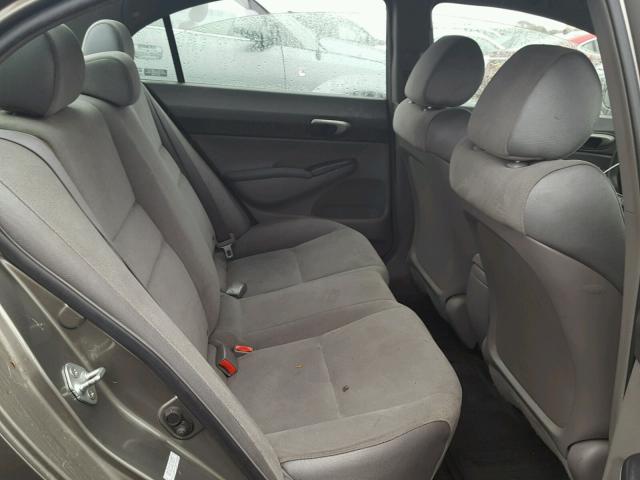 1HGFA16568L006073 - 2008 HONDA CIVIC GRAY photo 6