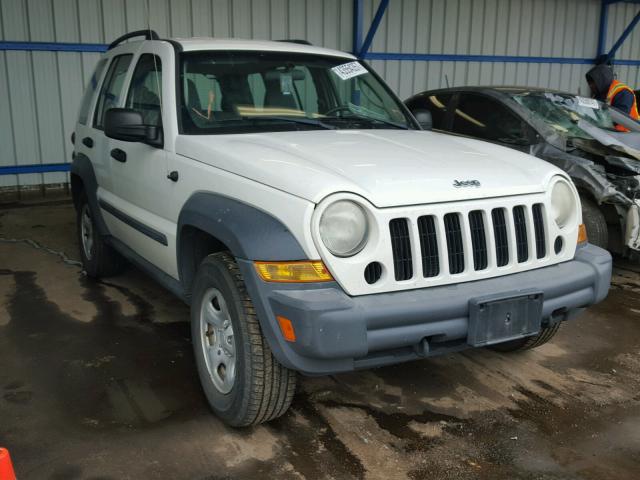 1J8GL48K77W660619 - 2007 JEEP LIBERTY SP WHITE photo 1