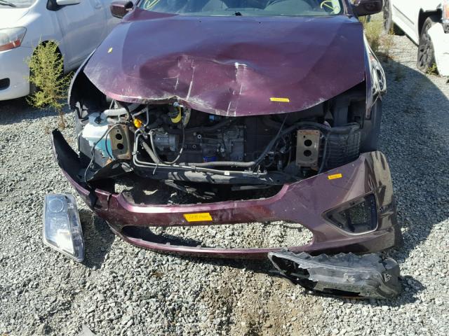 3FAHP0JA3CR365174 - 2012 FORD FUSION SEL MAROON photo 9