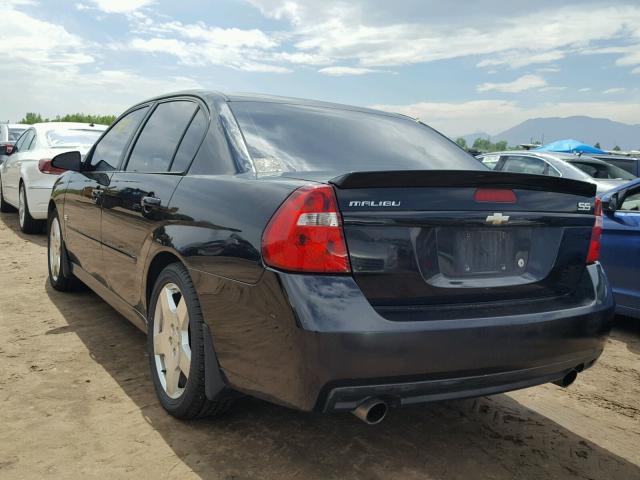 1G1ZW53176F300057 - 2006 CHEVROLET MALIBU SS BLACK photo 3