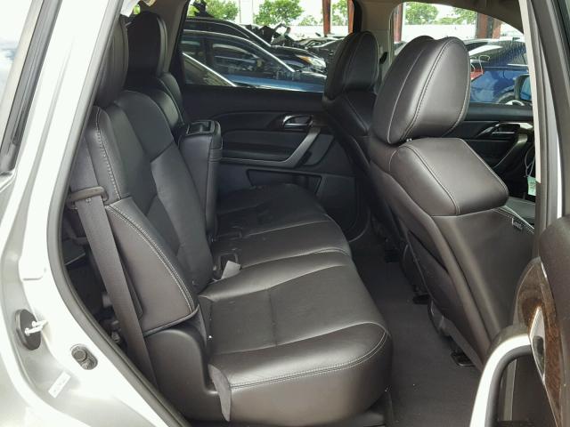 2HNYD2H79AH522511 - 2010 ACURA MDX ADVANC SILVER photo 6