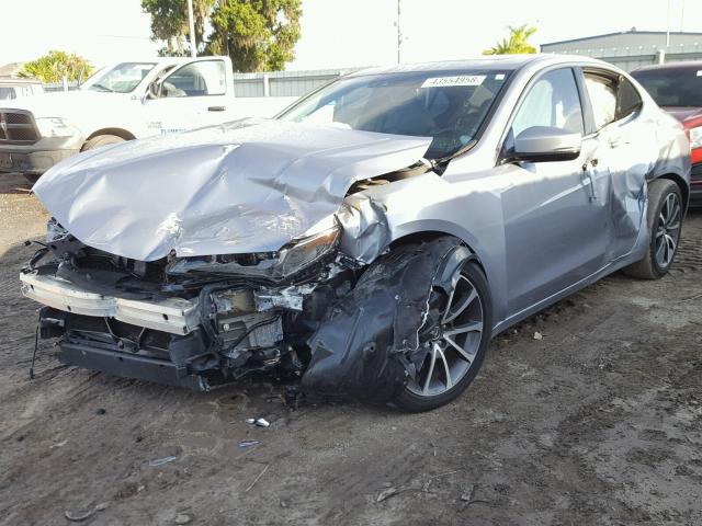 19UUB2F56FA017822 - 2015 ACURA TLX TECH ვერცხლისფერი ფოტო 2