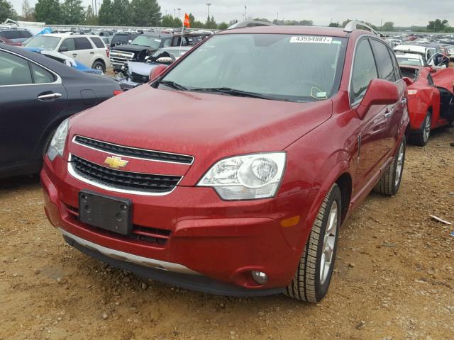 3GNAL4EK7ES674912 - 2014 CHEVROLET CAPTIVA LT RED photo 2