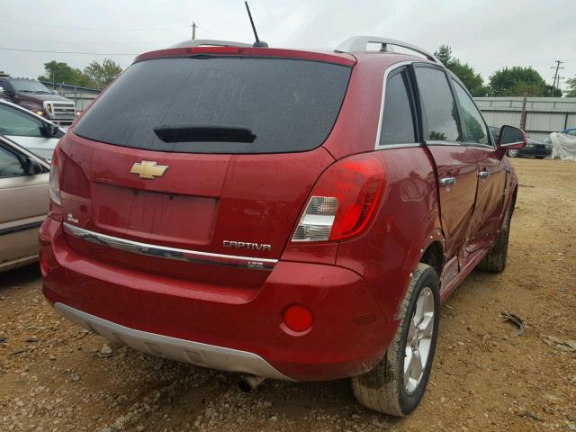 3GNAL4EK7ES674912 - 2014 CHEVROLET CAPTIVA LT RED photo 4