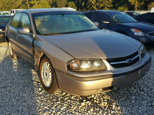 2G1WF55E729135116 - 2002 CHEVROLET IMPALA GOLD photo 1
