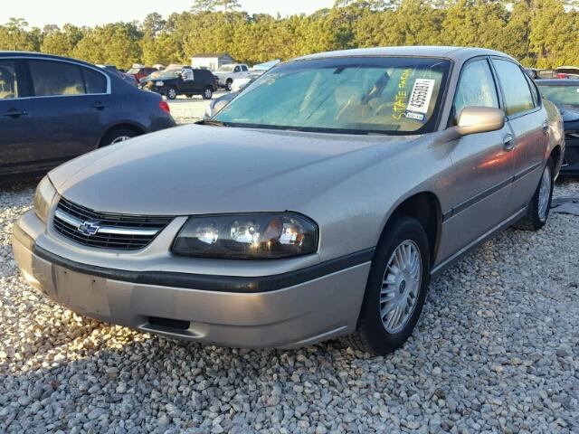 2G1WF55E729135116 - 2002 CHEVROLET IMPALA GOLD photo 2