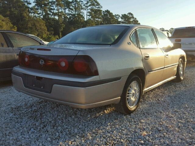 2G1WF55E729135116 - 2002 CHEVROLET IMPALA GOLD photo 4