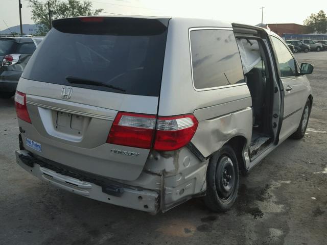 5FNRL38275B024875 - 2005 HONDA ODYSSEY LX SILVER photo 4