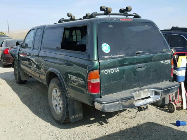 4TAWN72N2XZ554221 - 1999 TOYOTA TACOMA XTR GREEN photo 3