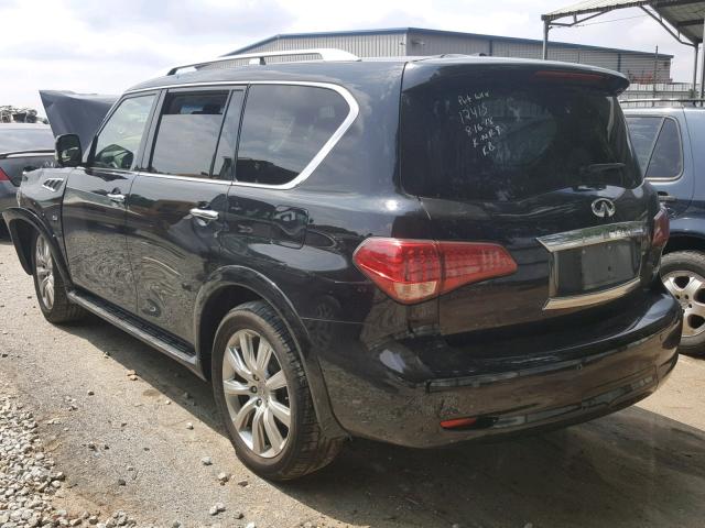 JN8AZ2NE4E9066388 - 2014 INFINITI QX80 BLACK photo 3