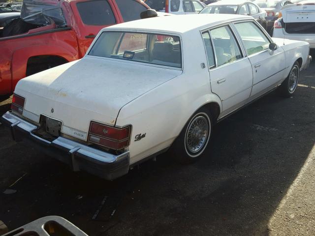 1G4AM69A5DH819404 - 1983 BUICK REGAL WHITE photo 4