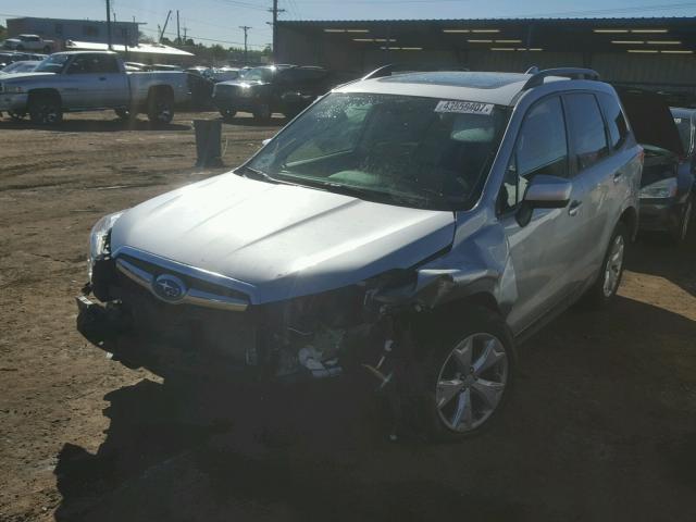 JF2SJADC6GH443606 - 2016 SUBARU FORESTER 2 GRAY photo 2