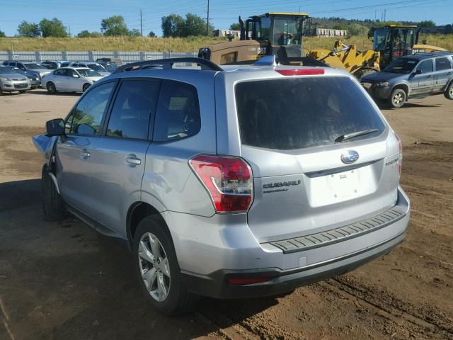 JF2SJADC6GH443606 - 2016 SUBARU FORESTER 2 GRAY photo 3