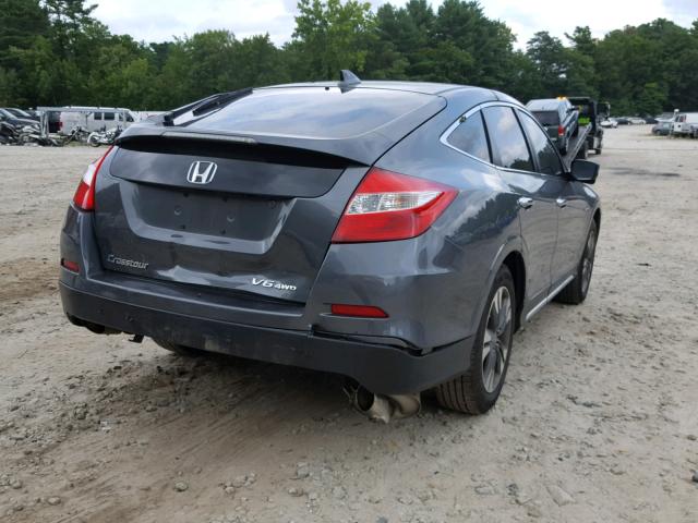 5J6TF2H58EL000044 - 2014 HONDA CROSSTOUR GRAY photo 4