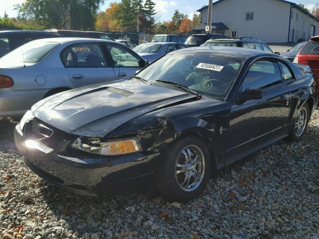 1FAFP4040YF207552 - 2000 FORD MUSTANG BLACK photo 2