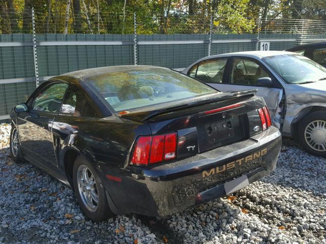 1FAFP4040YF207552 - 2000 FORD MUSTANG BLACK photo 3