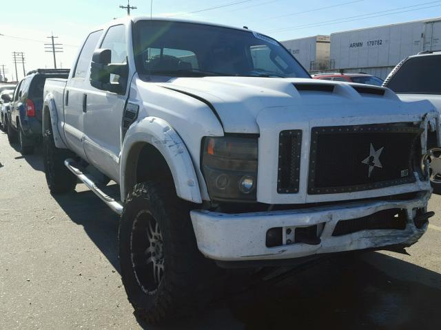 1FTWW31R38EA59243 - 2008 FORD F350 SRW S WHITE photo 1