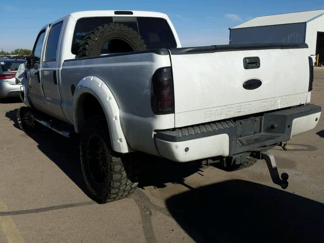 1FTWW31R38EA59243 - 2008 FORD F350 SRW S WHITE photo 3